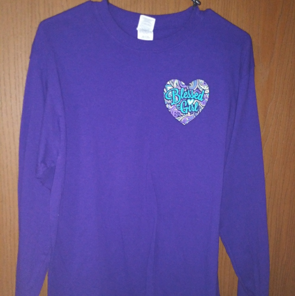 Womens blessed girl top